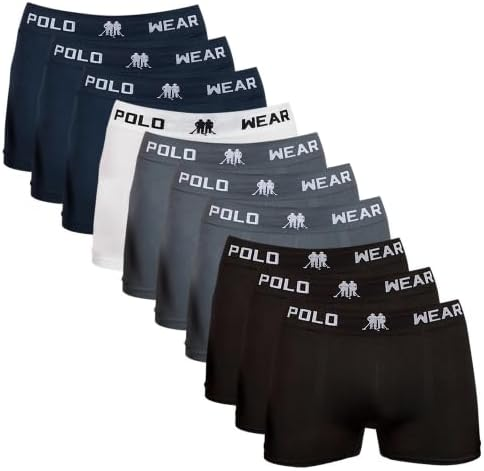 Kit C/ 10 Cuecas Boxer Polo Wear Microfibra