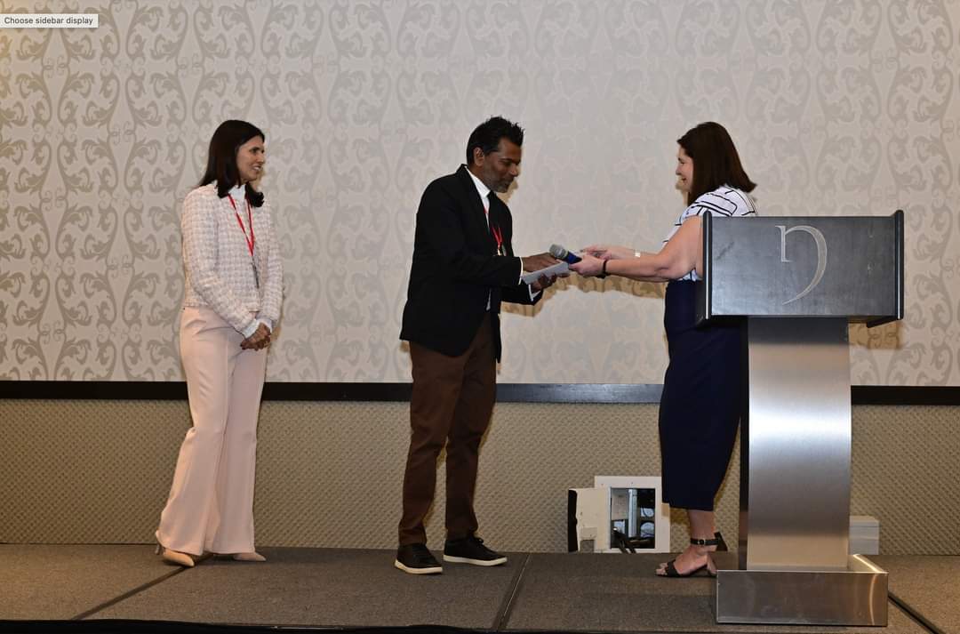 Congratulations to Harsha Gangadharbatla (University of Colorado, Boulder) for winning the Charles H. Sandage Award for Teaching Excellence! 

Also known as the “Sandy,” this prestigious award celebrates outstanding contributions to advertising education. Well-deserved, Harsha!