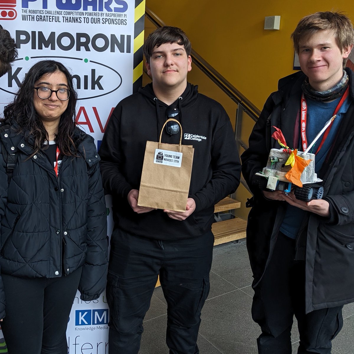 Our T Level Digital students competed last weekend at Pi Wars, a @Raspberry_Pi robotics competition with AI challenges. They achieved 12th place out of 28 teams! 🎮 #PiWars #TLevels