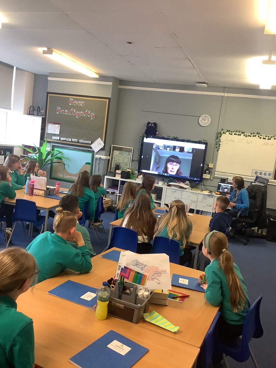 Dosbarth Kites enjoyed hearing from @PhehaPlastic on @EarthDay and having the chance to share with our Lesotho link schools what we are doing at Ty’n Y Wern to promote recycling and our local area #PlanetvsPlastics #ethicalinformed