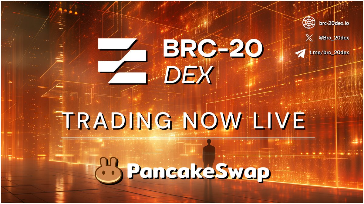 #BRC20DEX @Brc_20dex Trading is now live on:🚀 🥞Pancake: pancakeswap.finance/swap?outputCur… 🔥Dextools: dextools.io/app/pancakeswa… 🔹$BD20 Contract Address: 0x312d43881860807fA04b193d69744D087fC3308a