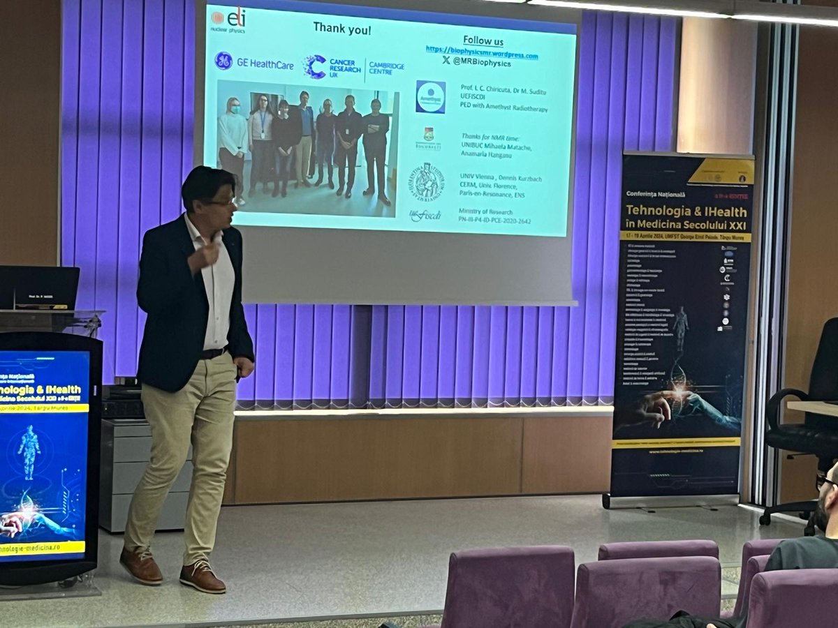 MRBiophysics's tweet photo. Prof. Paul Vasos during his oral presentation at the Conferinta Nationala Tehnologia &amp; IHealth in Medicina https://t.co/eA40cOUgYh