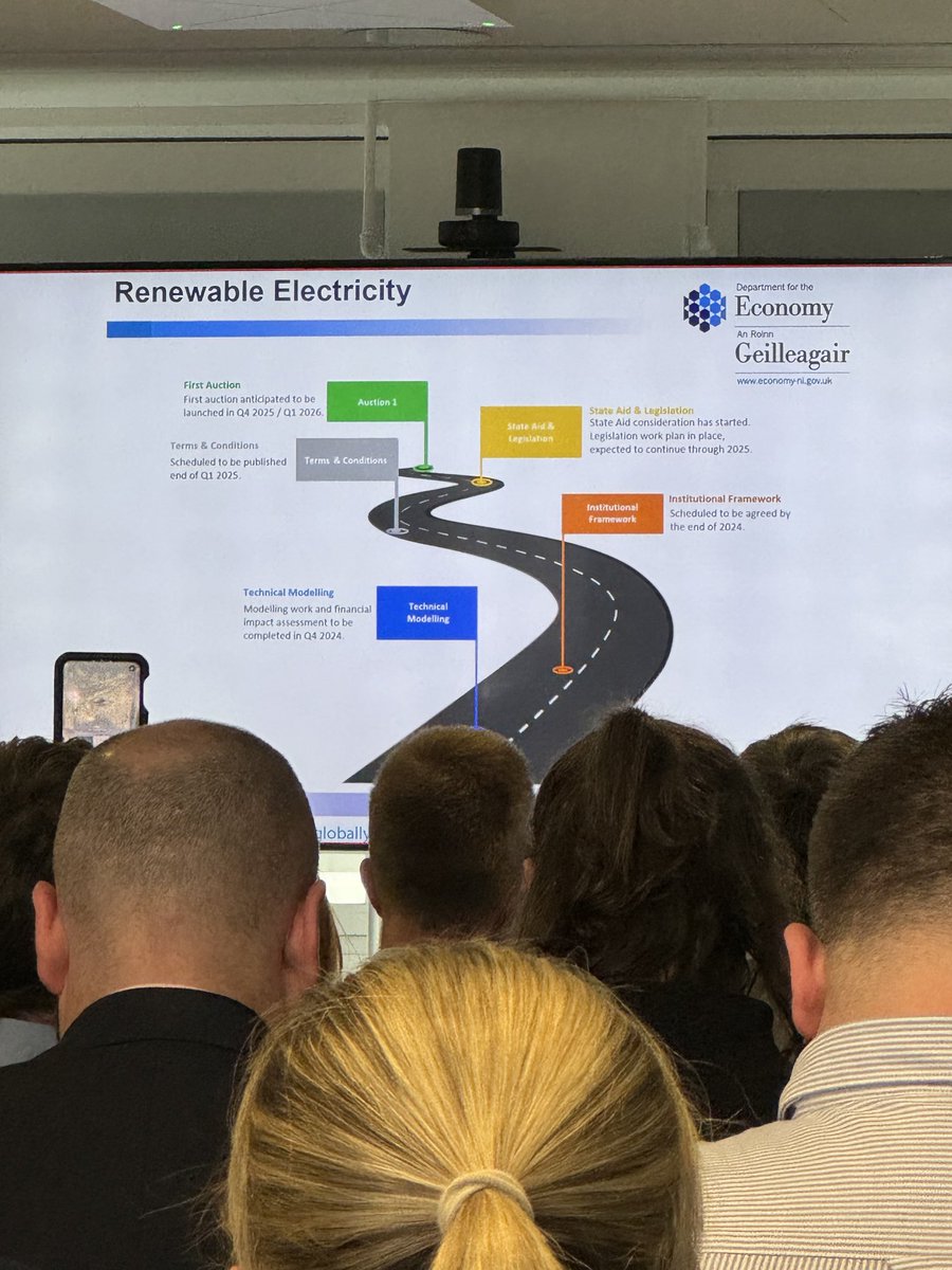 A long-awaited pathway to support for renewables, at today’s ⁦@RenewableNI⁩ seminar.