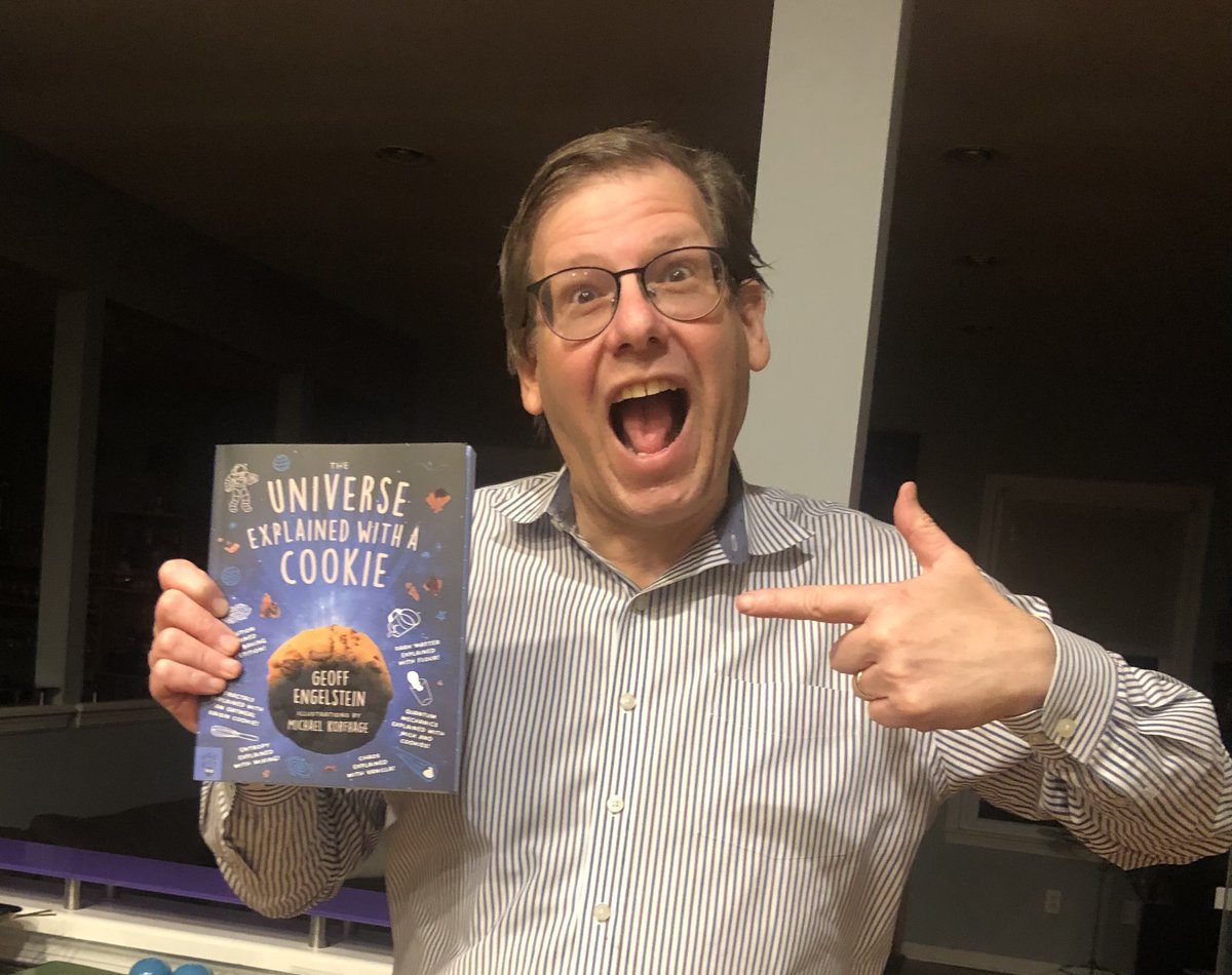 The Universe Explained with a Cookie releases a week from today, and I just got my advance copies! Receiving the first samples of something you created never gets old. Thanks to the whole team @odddotbooks and @MacmillanUSA for making this dream a reality!