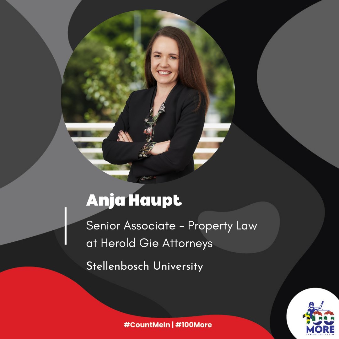 “100 years of women practicing law in South Africa is a wonderful milestone and attribute to how far we’ve come. Let’s celebrate each other and recognize the unique perspective and contributions which we as women bring.” @HeroldGie @StellenboschUni
#100more #CountMeIn #WomenInLaw