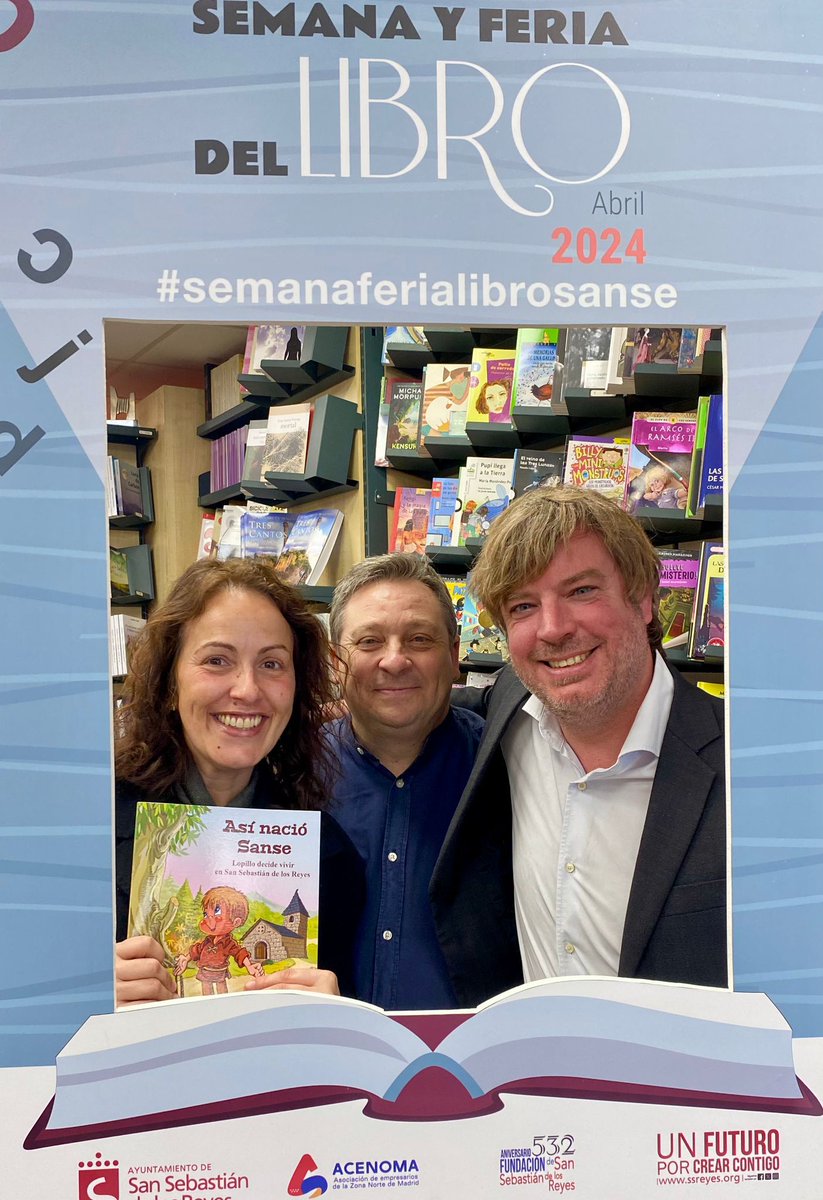 Hoy es el #DiaInternacionalDelLibro y lo hemos celebrado visitando las #libreriasdeSanse. Recuerda que hoy tú libro lleva 🌹 y un 10% de descuento toda la semana. Feliz #DiaDelLibro!!!
#SanSebastiandelosReyes #SociosAcenoma #comerciodeproximidad