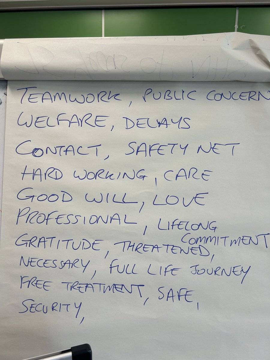 NHSat70's tweet photo. Reflective and creative morning as part of our #ahrc #NHS75 programme of work exploring the past present and future of the NHS with communities in Manchester - facilitated by the brilliant @vineypoet and participants joining from @waiyincws #creativehealth https://t.co/iN7IHO8kb3