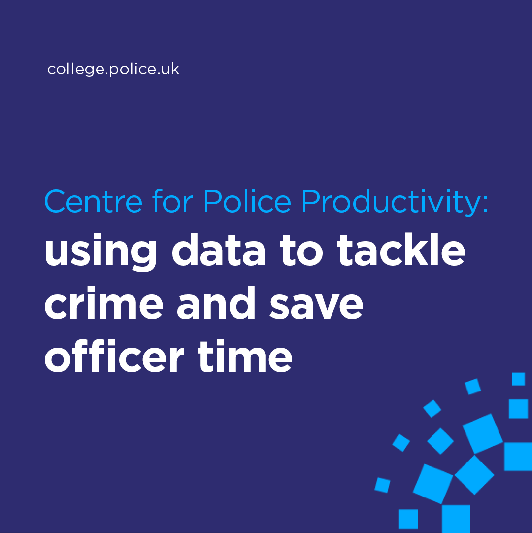 The new Centre for Police Productivity will: 📊 bring together data from forces across England and Wales to spot emerging crime trends 👮‍♀️ work with partners and forces to develop new tactics to tackle crime early on and save officer time Read more 🔗 college.police.uk/article/police…