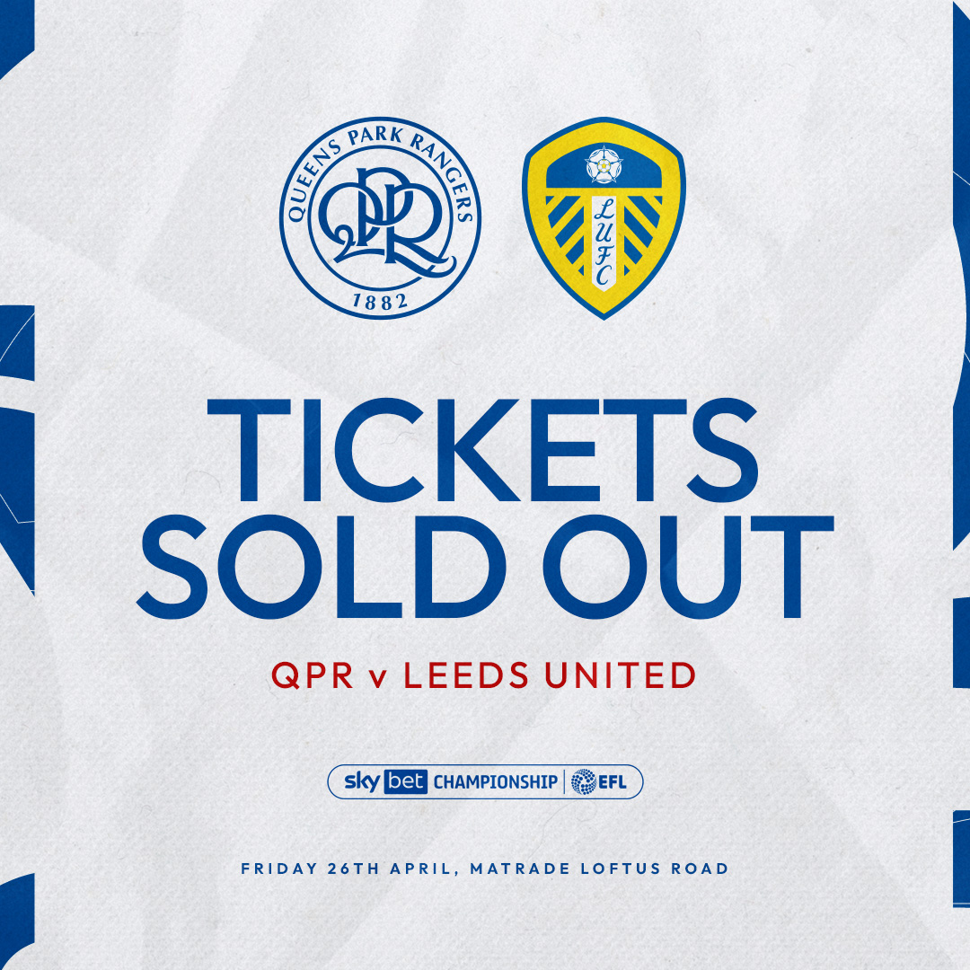QPR's tweet photo. Another full house to finish 😍

Tickets for Friday night's final home game of the season are now 𝗦𝗢𝗟𝗗 𝗢𝗨𝗧 ❌ https://t.co/43j3kv2qwe