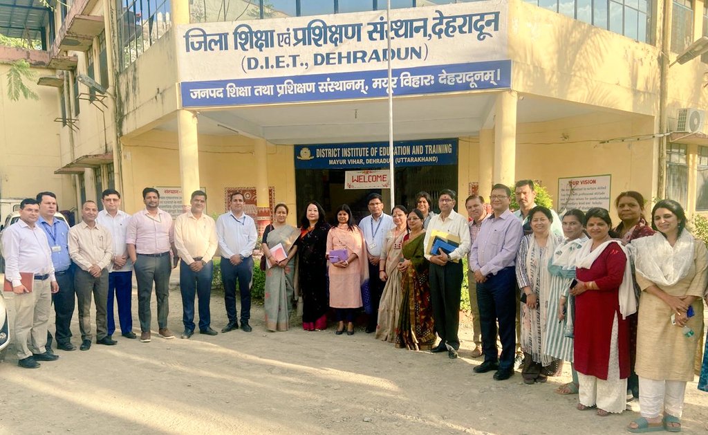 Shri @sanjayjavin Secretary, DoSEL, @EduMinOfIndia, Ms. Kesang Y. Sherpa IRS, MS NCTE and team visited DIET Dehradun, Uttarakhand on 23rd April 2024. They had very enriching and fruitful interactions with the faculty and students pursuing D.El.Ed course.