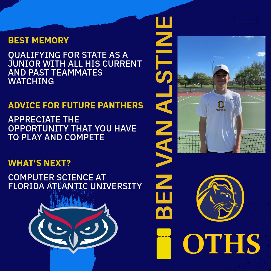 SENIOR SPOTLIGHT - BEN VAN ALSTINE