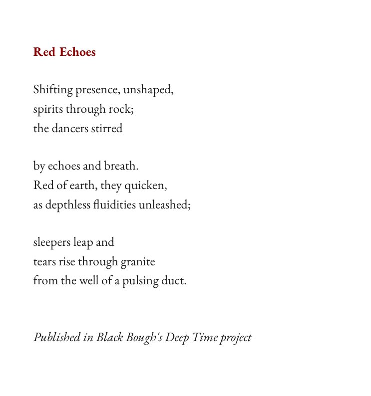‘Red Echoes’ by Matt Gilbert, our host today. @RichlyEvocative 🔥