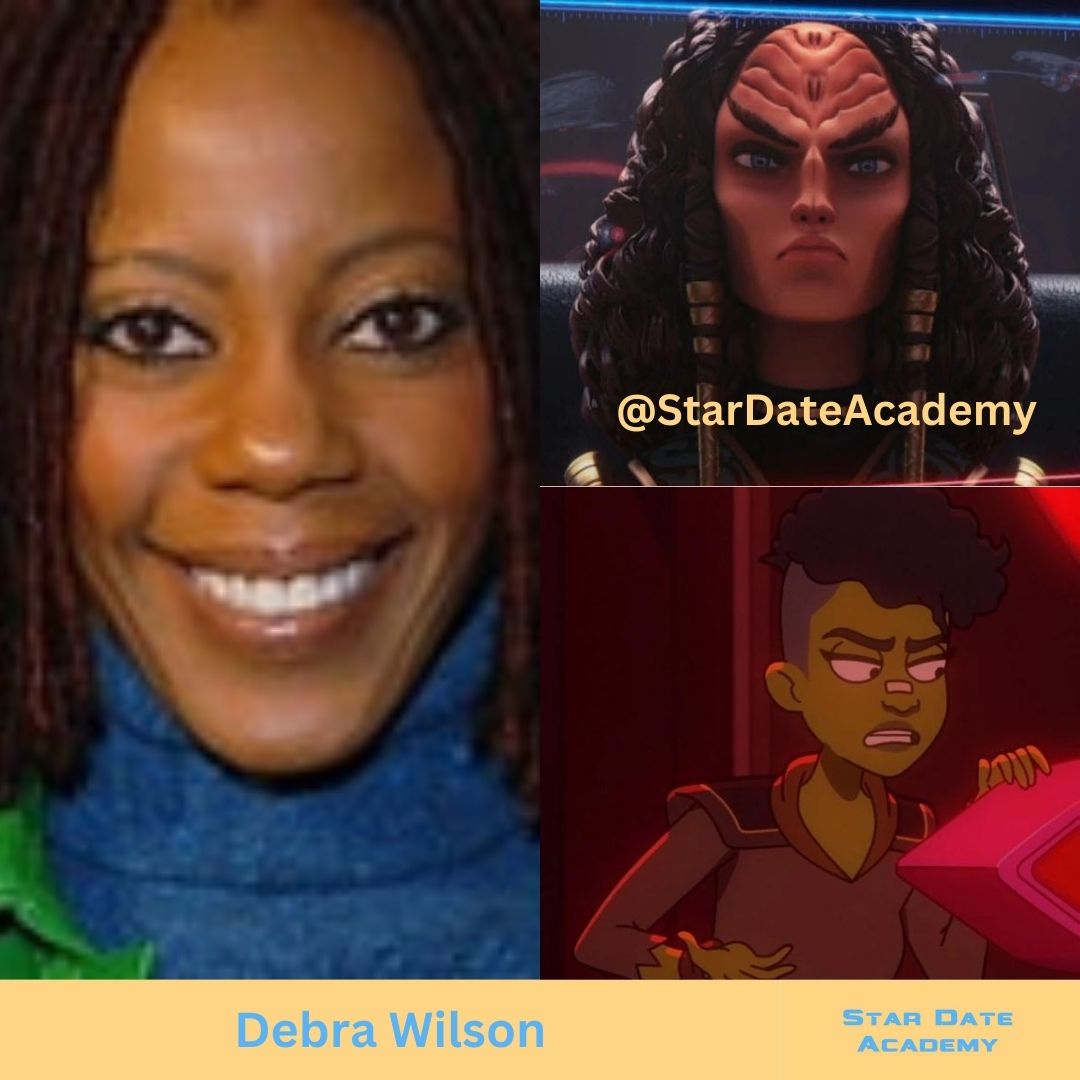 Happy 62nd Birthday to Debra Wilson.
She provided the voice for Captain Lise Cusak in 'The Sound of Her Voice' DS9 S6E25, and provided voices on both #StarTrekProdigy and #StarTrekLowerDecks.
She was an original cast member on Mad TV.