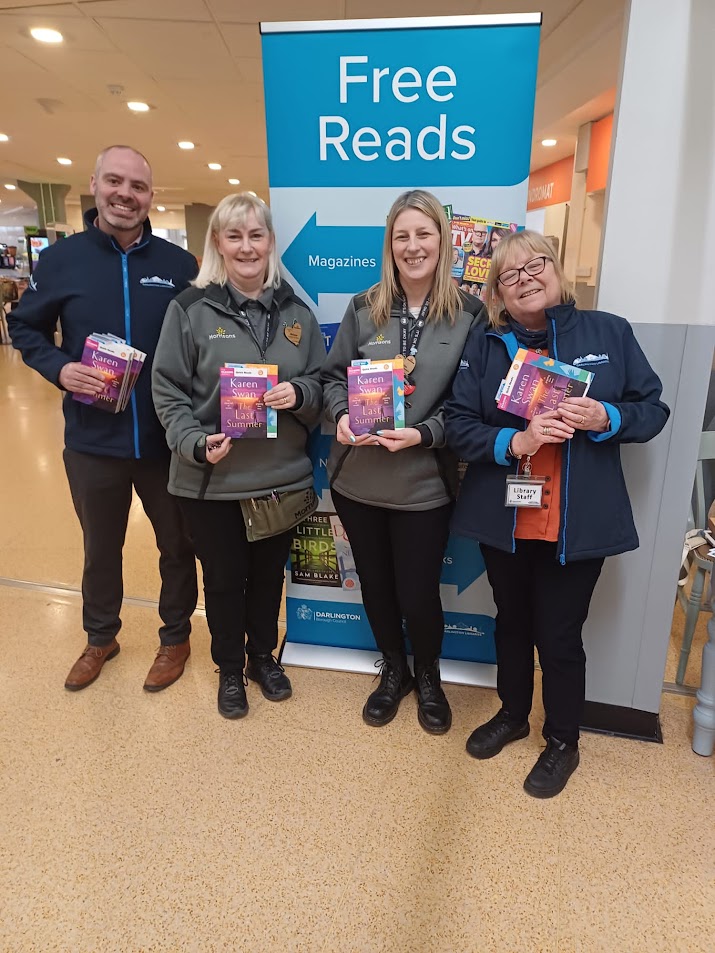 Happy #WorldBookNight ! It was wonderful to meet the staff and customers at Morrisons, North Road, Darlington where we gifted free copies of Karen Swan's book The Last Summer. We hope you enjoy it! @readingagency @WorldBookNight