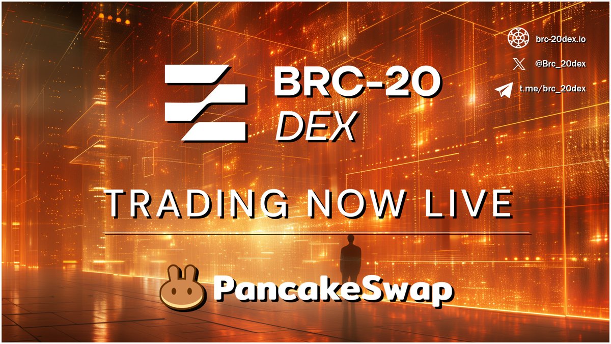 #BRC20DEX @Brc_20dex  Trading is now live on:🚀

🥞Pancake:
pancakeswap.finance/swap?outputCur…

🔥Dextools:
dextools.io/app/pancakeswa…

🔹$BD20 Contract Address:
0x312d43881860807fA04b193d69744D087fC3308a