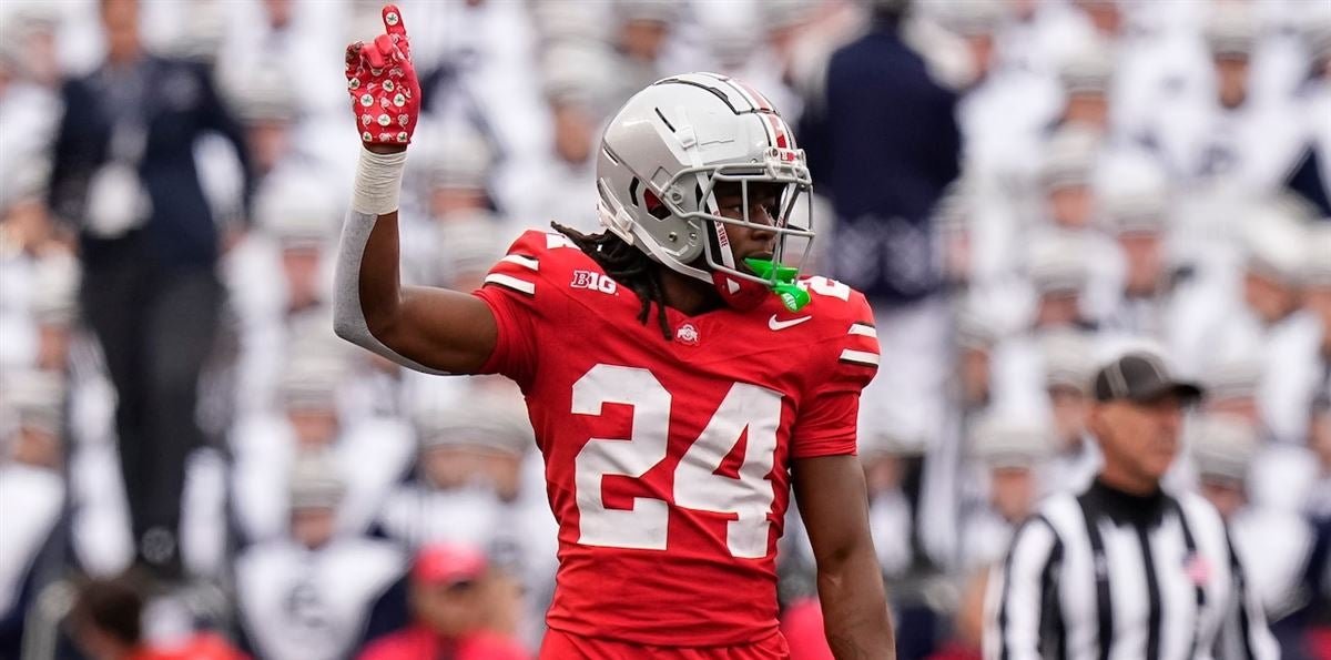 CFBHome's tweet photo. Highest PFF Coverage Grades of Returning DBs (min. 100 snaps)

1. Jermaine Mathews Jr., Ohio State (92.2)
2. Devin Grant, Buffalo➡️Syracuse (92.0)
3. Jalen Clark, Louisiana (91.3)
4. Anthony Romphf, WMU➡️Charlotte (90.8)
5. Geimere Latimer, Jacksonville State (89.9) https://t.co/dzExtPiEVd