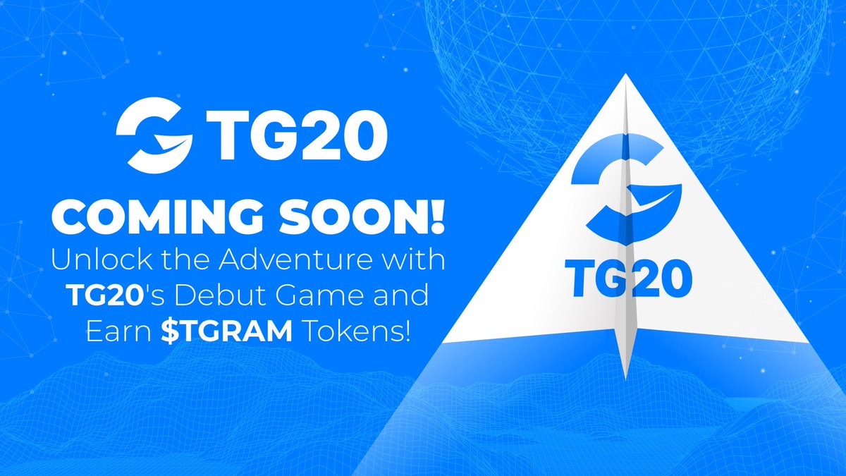 🎮 Get ready for an exciting new adventure! TG20's debut game is arriving soon, offering you the opportunity to earn $TGRAM tokens while you play! But here's the twist: we're keeping the details under wraps for now! We want YOU, our incredible community, to join in the…