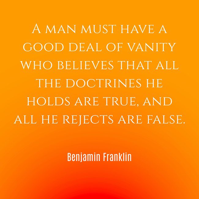 I used to think all my religious ideas were true and everyone else was either wrong or just didn’t have “all the truth.”

I was special. 

I didn’t see those thoughts as vanity. I didn’t see the ego. I didn’t see the narcissistic faith. 

I was once blind but now I see.