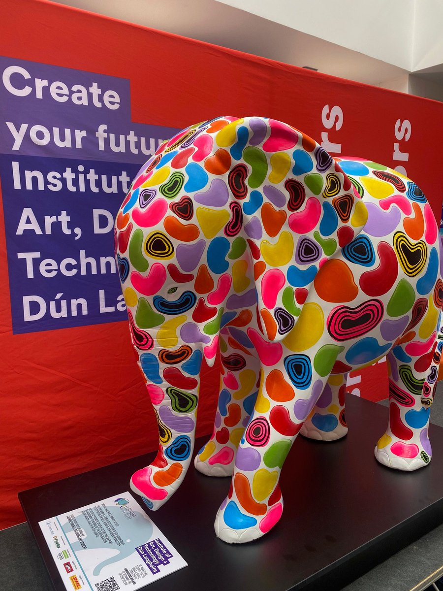 IADT unveils 'Elephant in the Room' to encourage and promote students & staff to become more comfortable talking about mental health. Caoimhe Farrell spoke about how her winning design explores the realms of the brain in bold colour and abstract motifs. iadt.ie/news/elephant-…