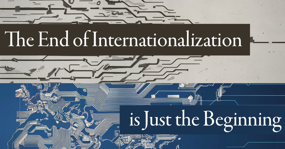 The End of Internationalization is Just The Beginning. A thread: 🧵 Neil Postman argued: Technological change is not additive; it's ecological. It doesn't merely add; it changes everything, including internationalization in higher education. 🌐 #IntlEdTech