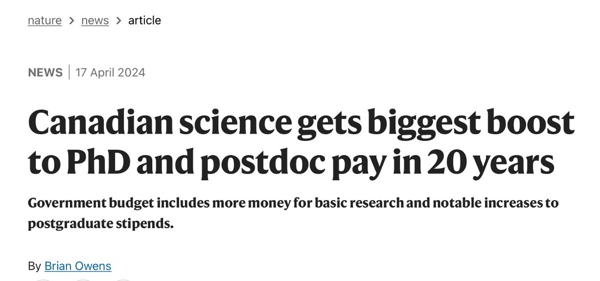 New salaries coming up:

MS students - $27,000. PhD students - $40,000. Postdocs - $70,000.

This is how the government can initiate a change in academia.

▫️

And yet there is one caveat.

This budget is not ‘set in stone’.

It’s $1.8 billion spread over 5 years first. 

It can