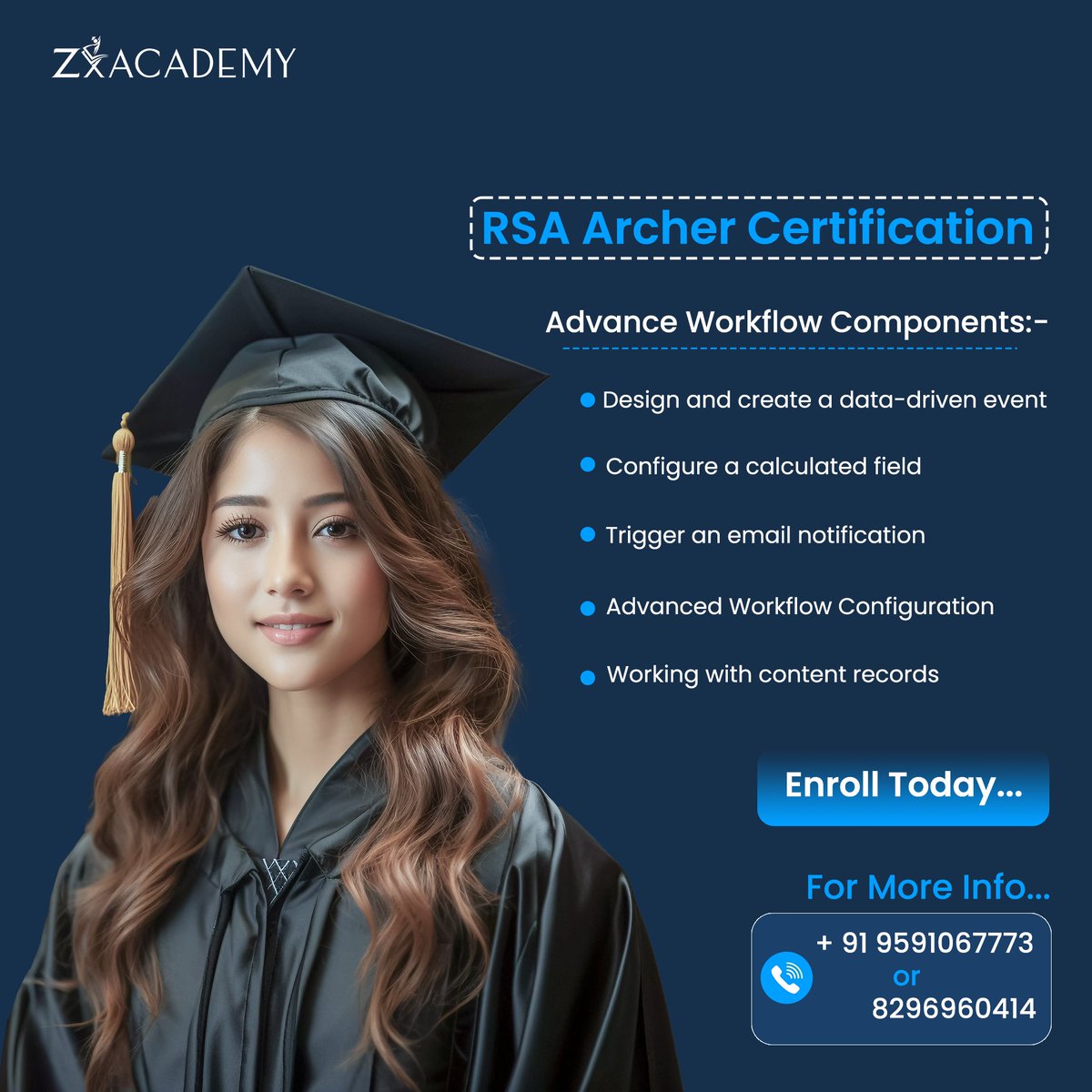 📷 Upgrade Your Potential with Zx Academy RSA Archer Certification Training! 📷 #RSAArcherCertification #ZxAcademy #InformationSecurity #CybersecurityTraining #GetCertified #CareerDevelopment #SecurityExpertise #BoostYourResume #AdvanceYourCareer #onlineTraining #education --