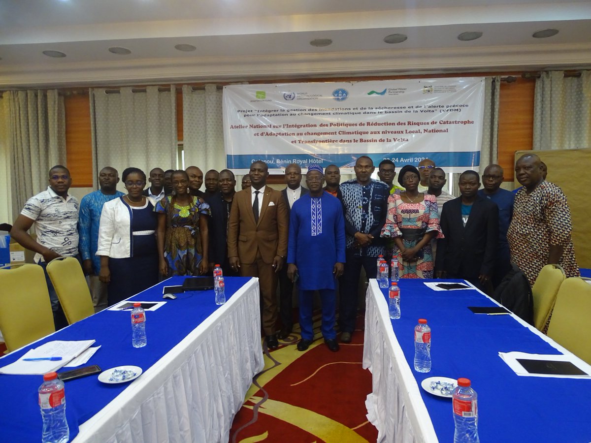 Projet VFDM: Démarrage ce jour, de l'Atelier National sur l’Intégration des Politiques de Réduction des Risques de Catastrophe et d’Adaptation au Changement Climatique aux niveaux Local, National et Transfrontière dans le Bassin de la Volta, <a href="/GwpWaf/">GWP West Africa</a> ,