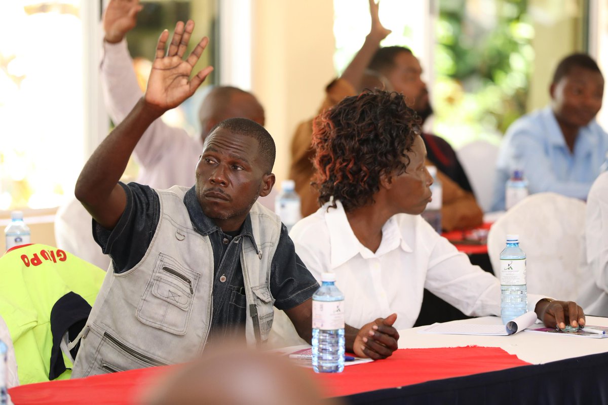jmueke's tweet photo. I joined Kitui County Commissioner, officials from the County and National Governments’ Ministry of Agriculture and Livestock, along with other stakeholders and farmers for the launch of the De-Risking Inclusion and Value Enhancement (DRIVE) Project in Kitui today.

I urged the participants to take advantage of the insurance package being offered as part of concerted efforts to mitigate drought.

The project aims to enhance livestock commercialization, assisting farmers in rearing the right breeds while the government provides a market for livestock and livestock products.

This presents an opportunity to create much-needed jobs for Kenyans.