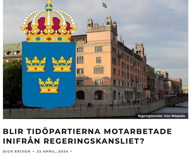 Är det dags att rensa upp på regeringskansliet? Det är uppenbart att de rödgröna lämnat kvar en femtekolonn av agendadrivande tjänstemän som gör allt de kan för att sabotera för Tidöregeringen. Varför sparkar man inte ut dem? samtiden.nu/2024/04/blir-t…