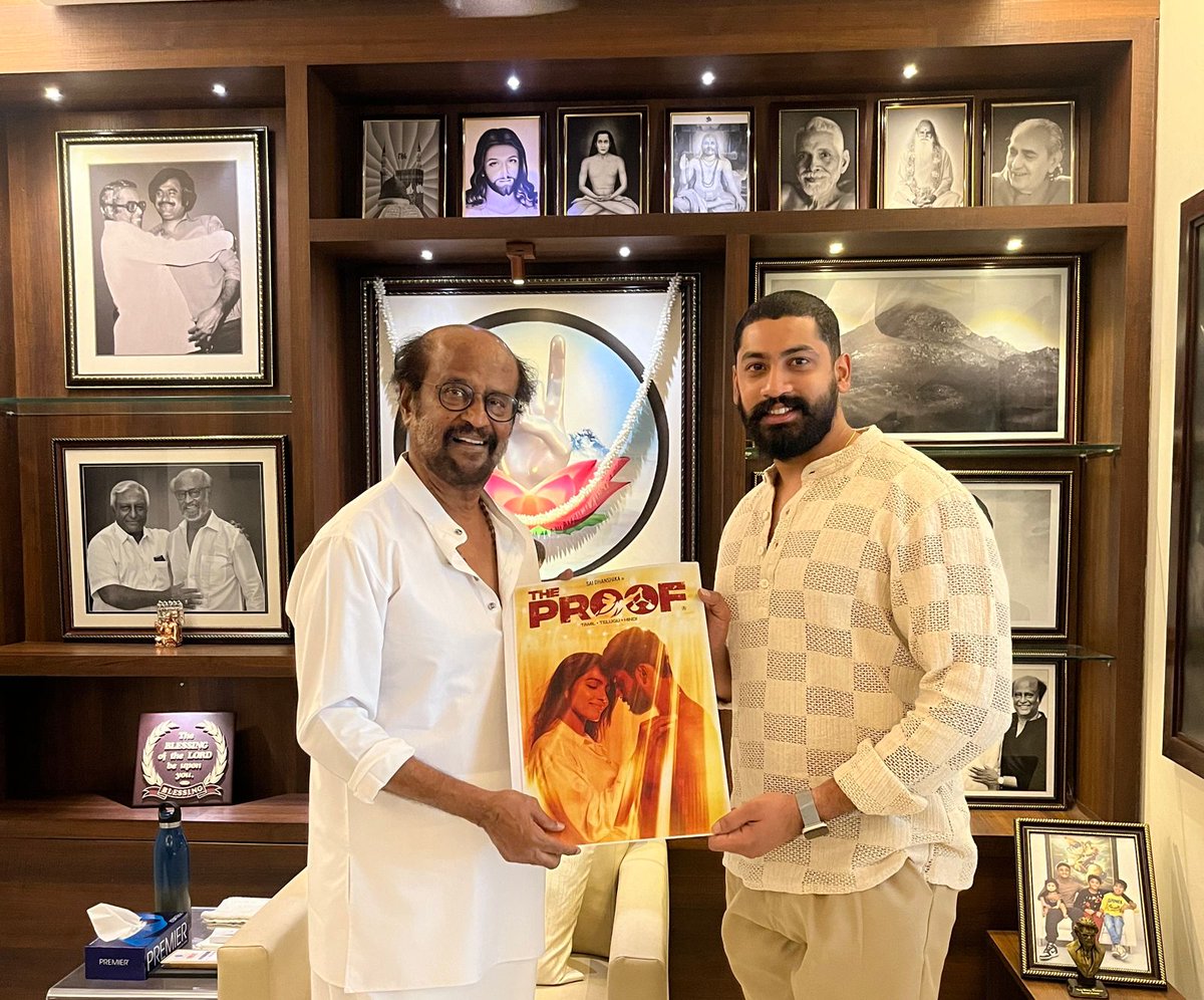 #TheProof Hero Blessed By #SuperStar #Rajinikanth... 
#TheProofFromMay3