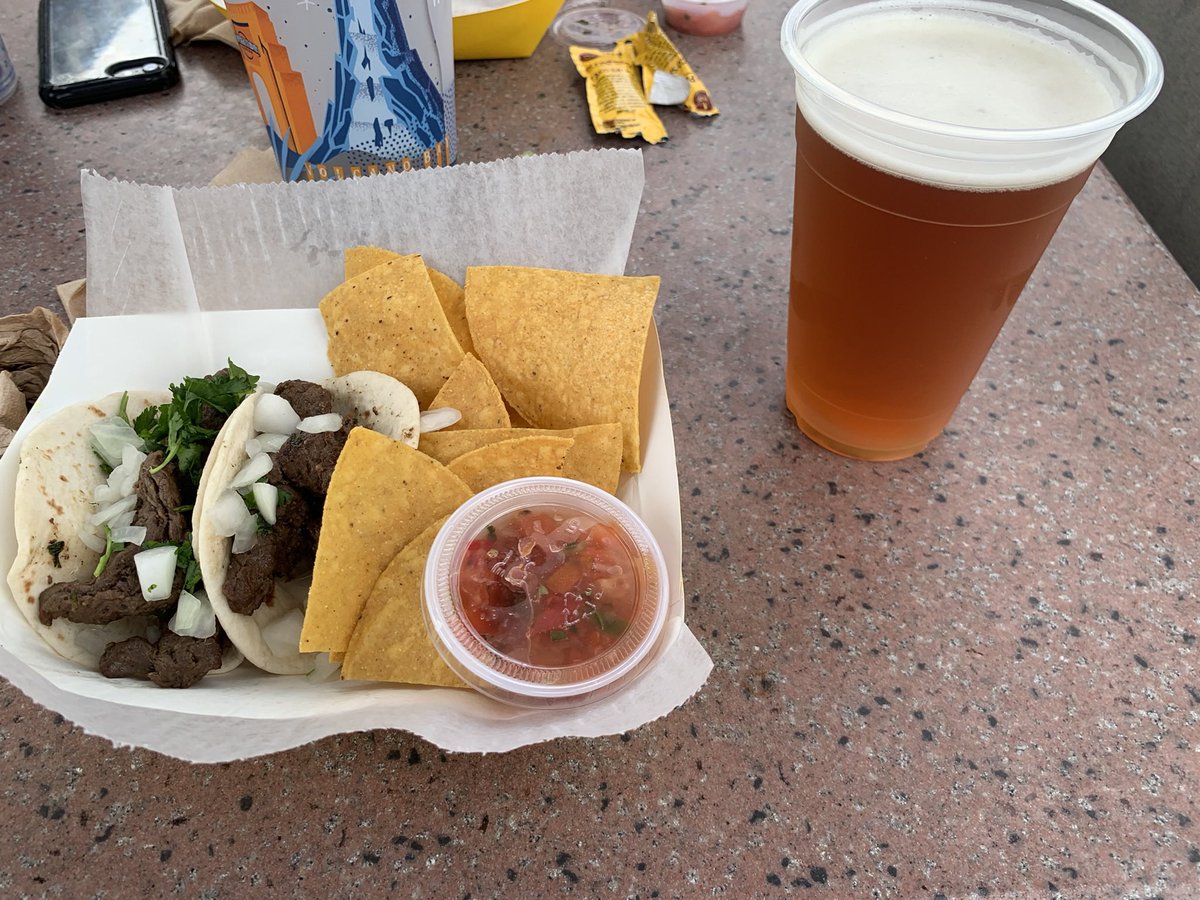 TheUOcommuter's tweet photo. Taco Tuesday is a great day for some Bumblebee Man’s Tacos finished off with a cold Duff beer overlooking the lagoon.

#universalorlando #tacotuesday #simpsons #duffbeer #uoap https://t.co/SGrAEskk5c
