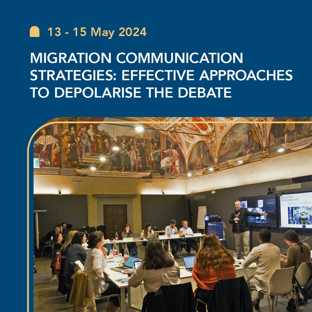 What type of migration communication works? During this executive training, we will dive into the latest strategies backed by research and real-world experience on #Migration #MigrationResearch #HumanRights #Integration #Refugees 48 hours left to apply. eui.eu/apply?id=migra…