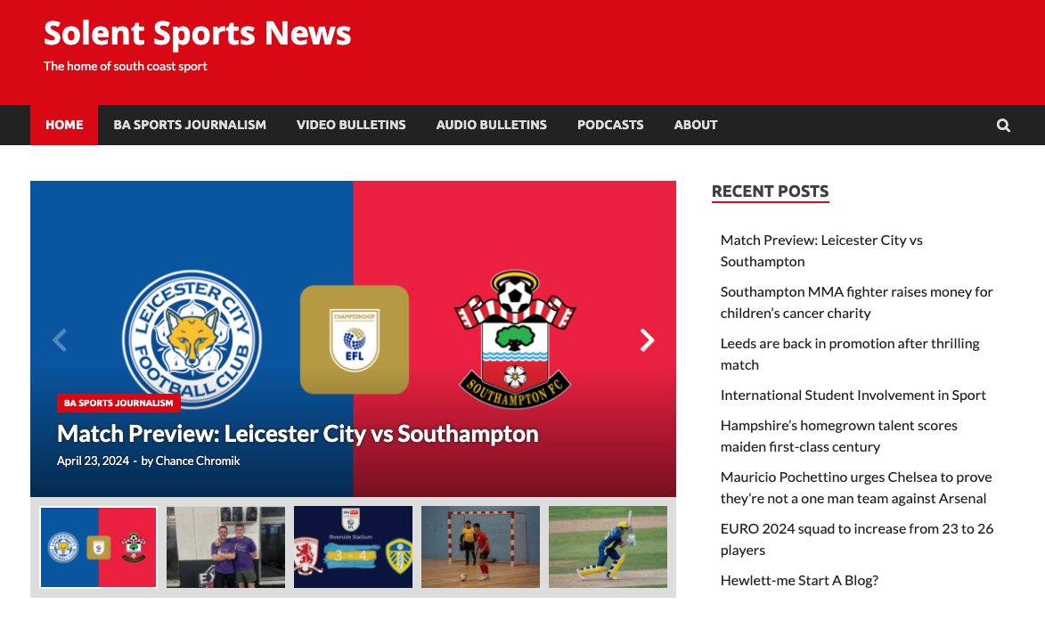 You can check out all our sport stories from today on our Solent Sport News website! ✍️ solentsportsnews.com