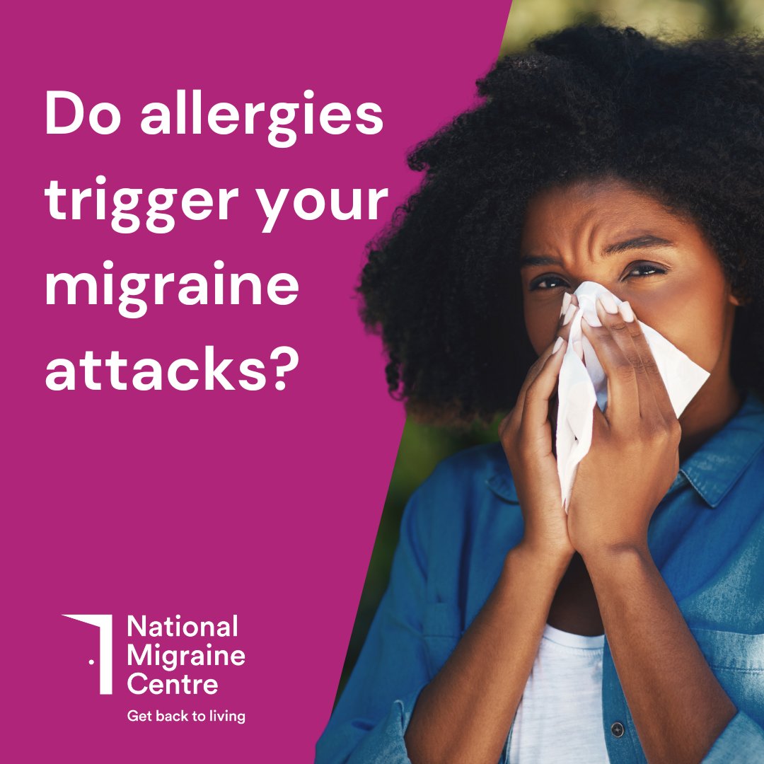 Did you know it's Allergy Awareness Week? 🌼 Research suggests that allergies might play a role in triggering migraine attacks. Have you noticed this in your own experience? Share your insights below! 👇 #AllergyAwarenessWeek #NationalMigraineCentre #MigraineTriggers