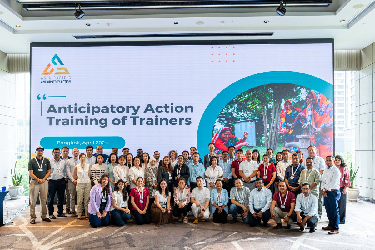 The TWGAA is leading a three-day course on 'Anticipatory Action: Training of Trainers' this week. 
Bringing together over 30 participants, this course will ensure that partners in the region speak with a unified voice about #AnticipatoryAction