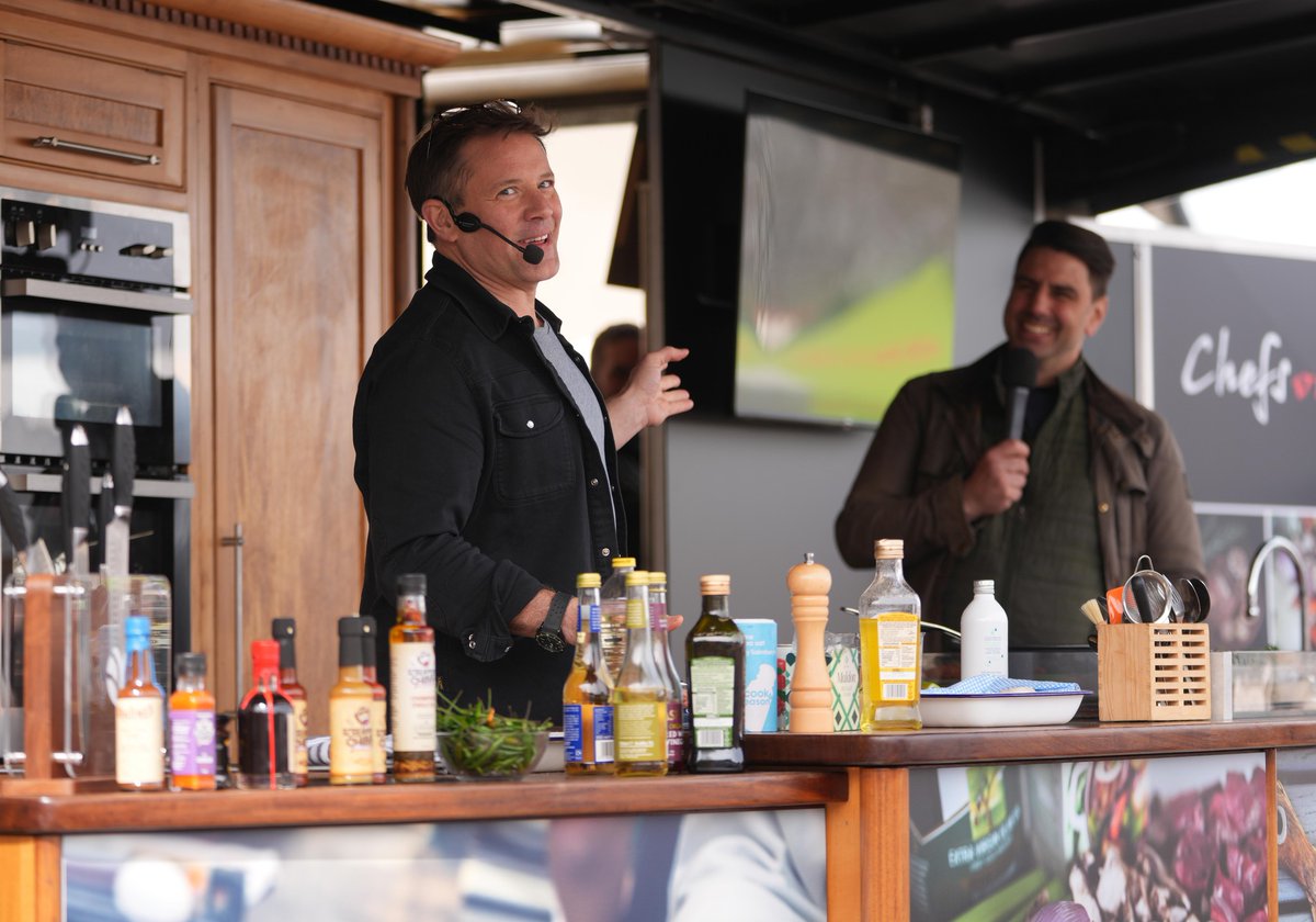 We had a fantastic time at our cookery theatre across both days of the festival hosted by the hilarious Chris Bavin A big thank you to BOSH TV, Marcus Bean, Dan Hunter, Meliz Berg, Matt Tebbutt, Cyrus Todiwala and Chris 👏