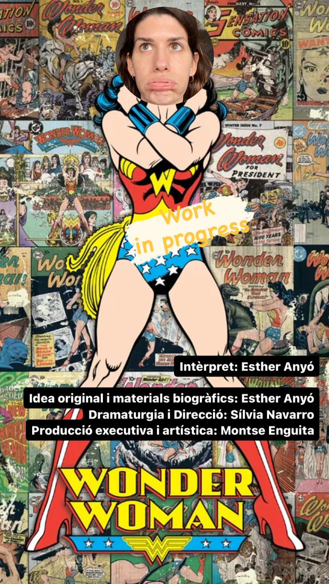 Aquest divendres tenim #espectacle !!! Wonderwoman, work in progress de l'Esther Avinyó i la Sílvia Navarro. Perquè tots tenim una tragèdia clàssica a la nostra vida 😉 📆 26/4 ⏰19.30h ℹ️🎟️shorturl.at/wyEP0 @CcivicsBCN @Bcn_SantMarti