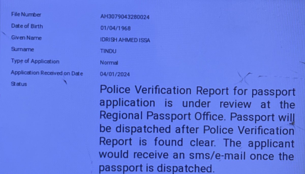 Please update this matter <a href="/rpoahmedabad/">RPO Ahmedabad</a> <a href="/passportsevamea/">PassportSeva Support</a> <a href="/ravirajguru_1/">RAVI RAJGURU</a> 
#Passport
#Waiting
