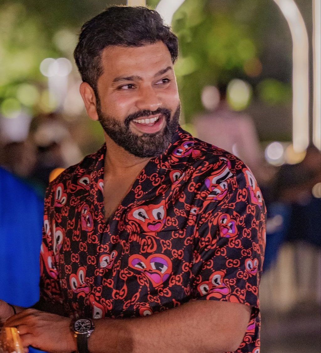 Rohit Sharma in the latest looks. 🔥