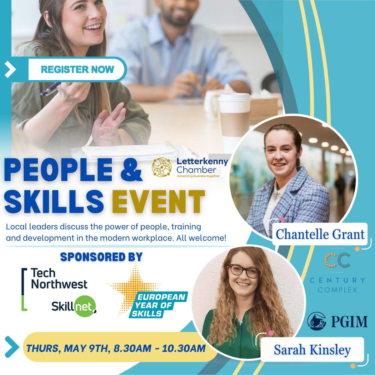 📌👉Thurs May 9th @ Century Cinemas, join us for our People and Skills event - kindly sponsored by @TechNWSkillnet Hear from business leaders of all backgrounds, from hospitality to construction, InsurTech to Finance, RegTech to Education. All Welcome > business.letterkennychamber.com/events/details…