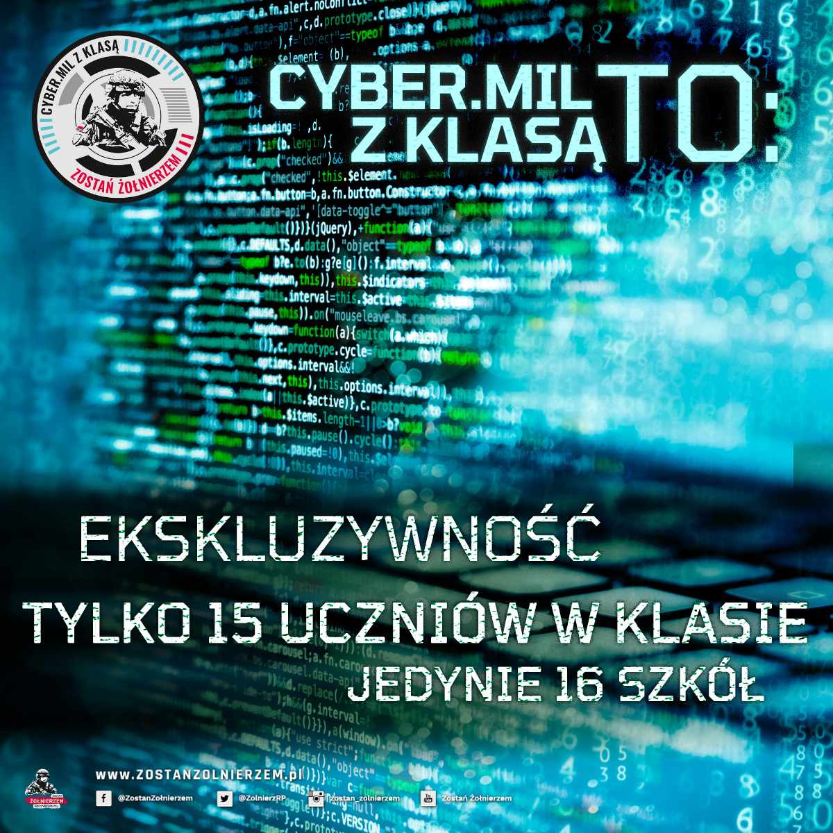 UWAGA ÓSMOKLASIŚCI❗❗❗
Rekrutacja na rok szkolny 2024/2025
Nabór do I LO im. J. Kasprowicza prowadzony będzie do klas o profilu:
🔹 społeczno-prawnym,
🔹 cyberbezpieczeństwo i nowoczesne technologie informatyczne,
🔹 medycznym.
Rekrutacja - drive.google.com/file/d/1YTRx6s… 
#Cyber.Mil