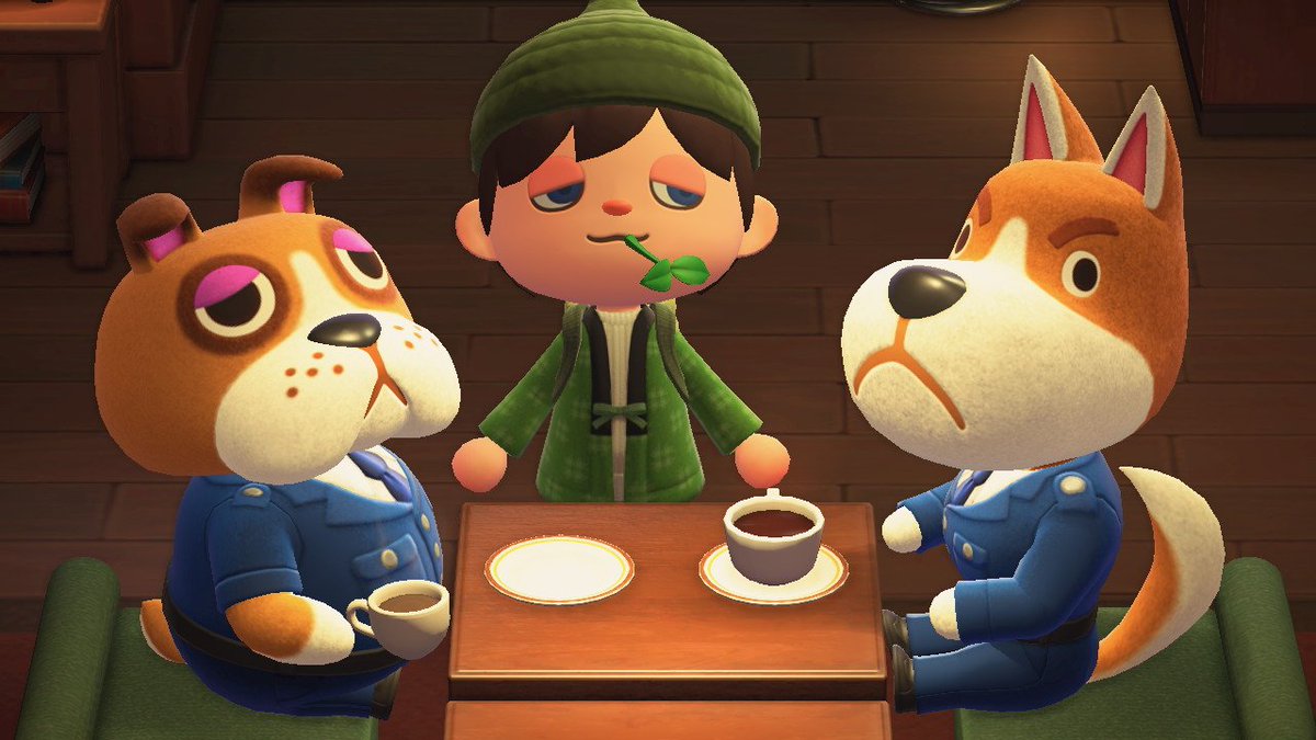 April 23rd is Booker's birthday. He's a sleepy looking boy for sure. We really miss this aspect of previous games. Especially their ability to tell you where NPC visitors were. Please bring them back. 🙏 #ACNH #AnimalCrossing #NintendoSwitch