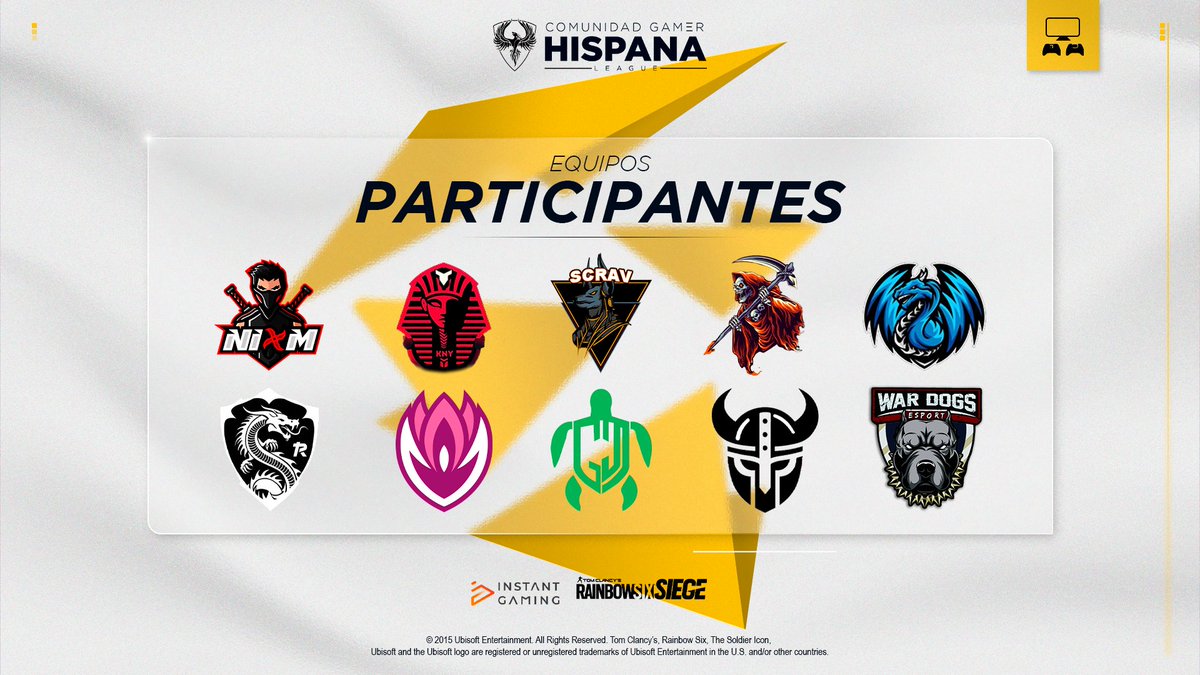 🔥 || 𝗣𝗔𝗥𝗧𝗜𝗖𝗜𝗣𝗔𝗡𝗧𝗘𝗦

¡Estos son los 10 equipos que participarán en consola esta season!😏

• #NoisyKnights
• <a href="/LotusKnights/">Lotus Knights: ZERO</a>
• <a href="/NiomEC_/">NIØM 🥷</a>
• <a href="/GadeonClub/">Gadeon Club</a>
• <a href="/SCRAV_TEAM/">SCRAV TEAM</a>
• <a href="/Le7haL_SoulsPS/">Le7haL Souls</a>
• #RetroTeam
• <a href="/WarDogsESP/">War Dogs ESPort</a>
• #Knyr6_oficial
• #Betryal

#CGHConsola 🎮