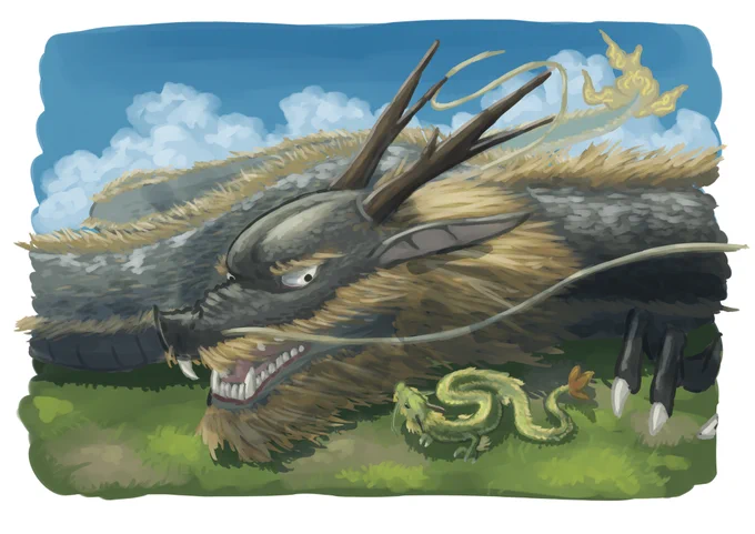#ドラゴンの日  #イラスト 