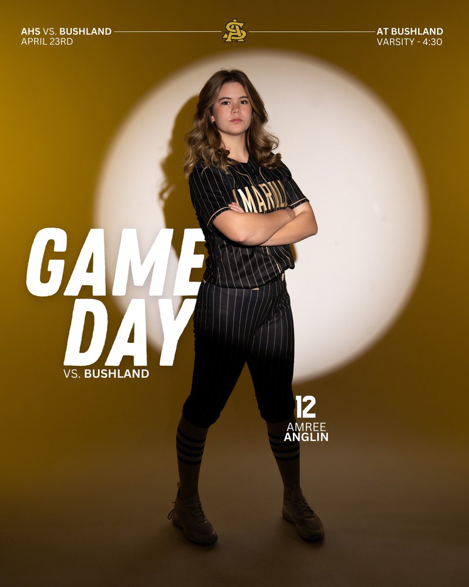 It’s playoff warm-up game day! Lady Sandies take on the Falcons at Bushland at 4:30pm!

Meet #12, Freshman Amree Anglin, 1B/3B/P for the Lady Sandies! 🖤💛 #sandiesoftball