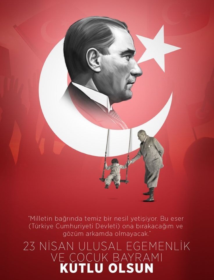 ISTECenter's tweet photo. Ulusal Egemenliğimiz 104 yaşında 🇹🇷🇹🇷🇹🇷
23 Nisan Uusal Egemenlik ve Çocuk Bayramımız kutlu olsun.
#23nisanulusalegemenlikveçocukbayramı https://t.co/IBah8CtaIR