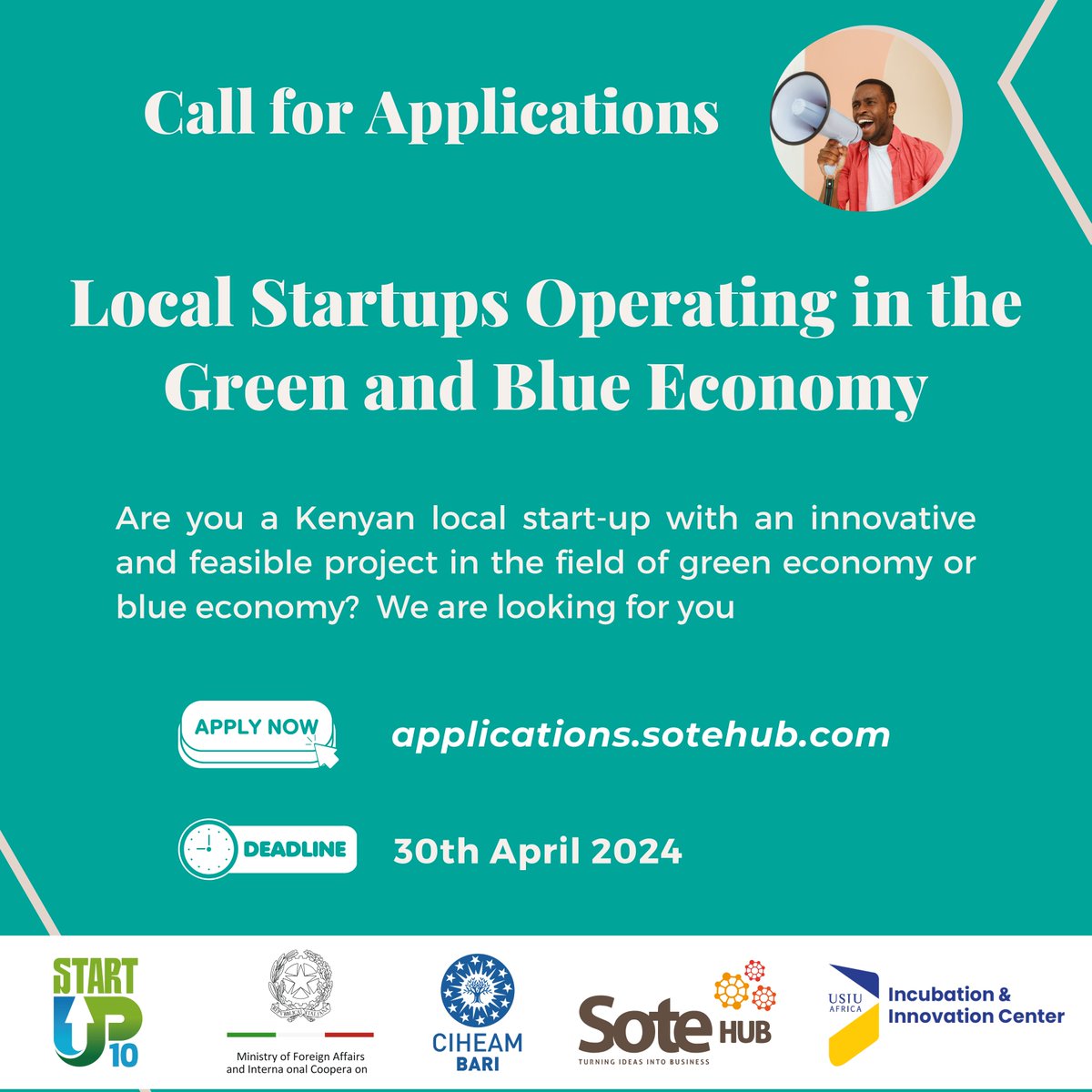 Are you a startup in the Green and Blue Economy? This is your chance to accelerate your growth. Participate in the Startup10 Project! The project provides a six-month coaching program and a chance to win a prize of € 5,000.00 to be used in form of support tools, training,