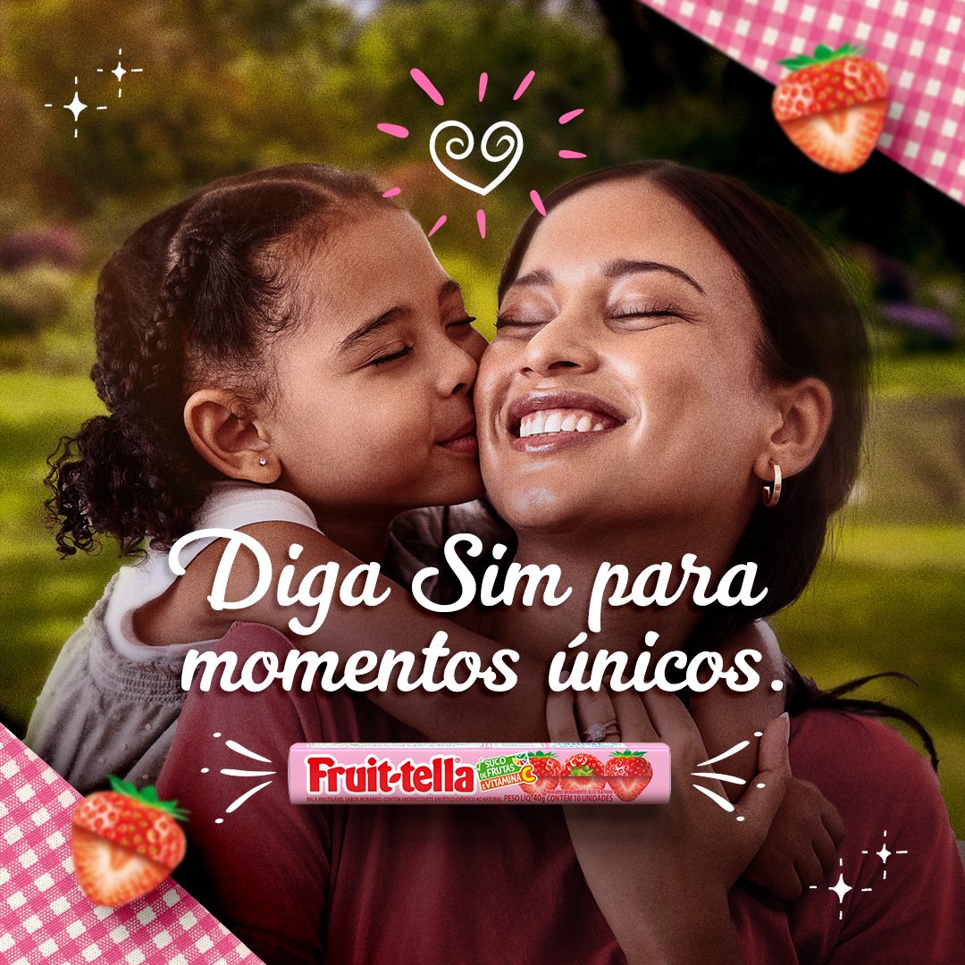 Fruittella_Br's tweet image. Já imaginou o presente perfeito de Dia das Mães? Aqui vão algumas dicas. Diga Sim para momentos repletos de cor, risadas e Fruittella. #OPoderDoSim #DiadasMães