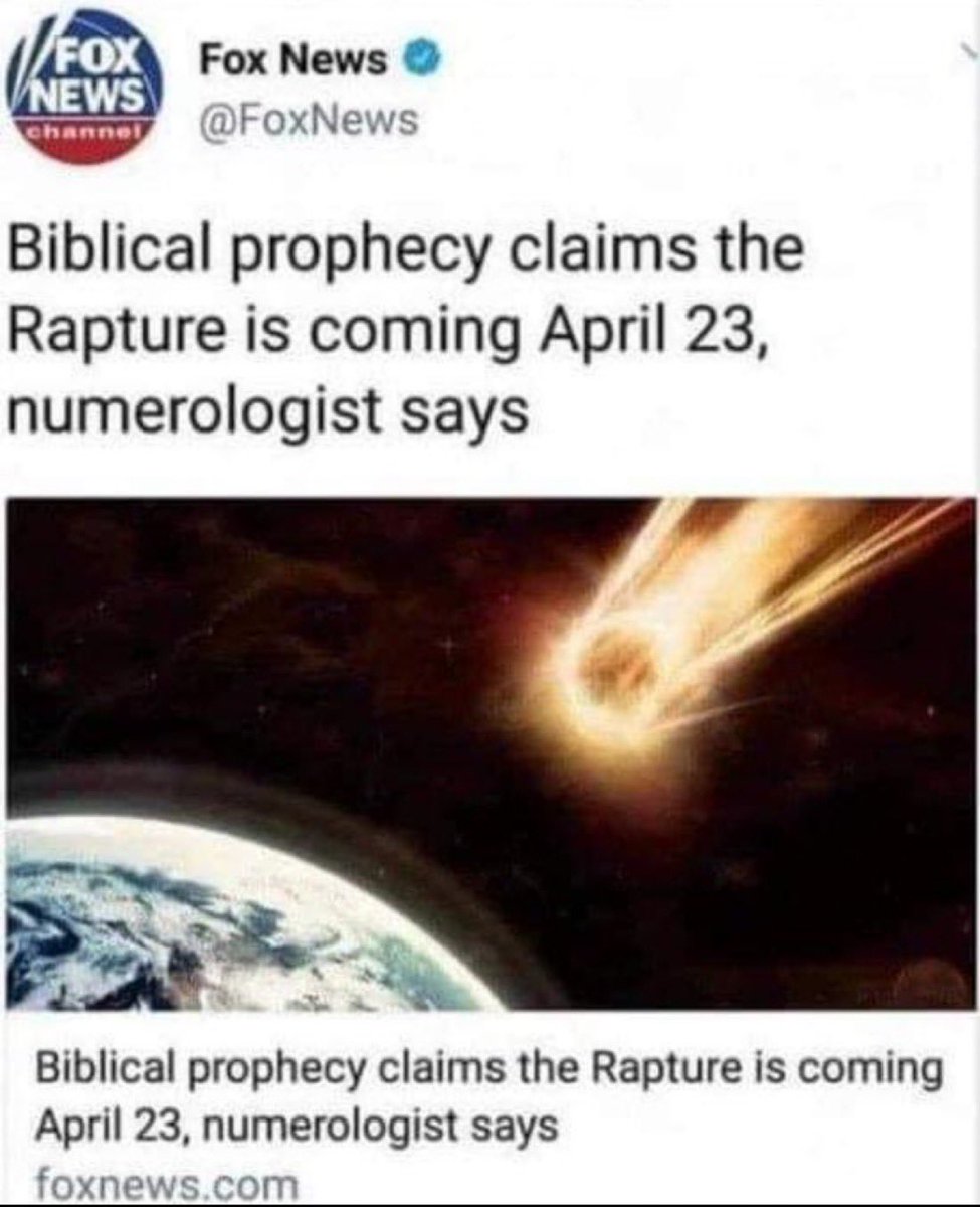 TheTribune2020's tweet photo. Happy Rapture Day 😵‍💫 Again #CrazyAss https://t.co/AZ4ipQX6ua