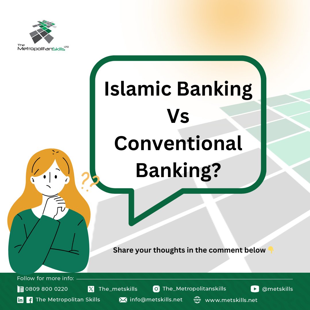 Discover the differences between Islamic banking and conventional banking systems 🏦 

Explore how Islamic banks operate without interest and adhere to Sharia principles. 

#IslamicBanking #FinanceComparison 💼 #metskills